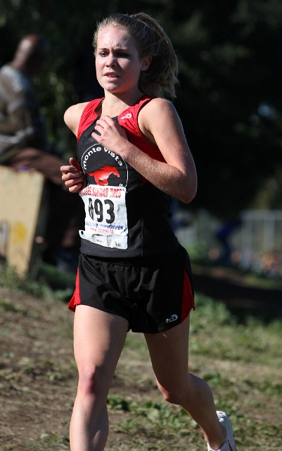 NCS XC D1 Girls-026.JPG - 2009 North Coast Section Cross Country Championships, Hayward High School, Hayward, California